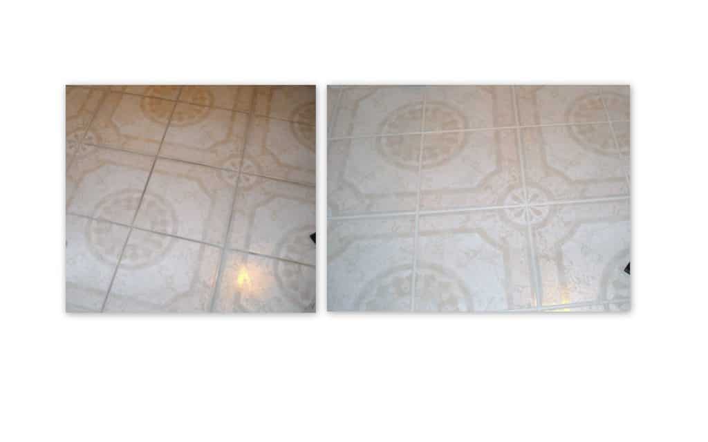 before and after tile cleaning