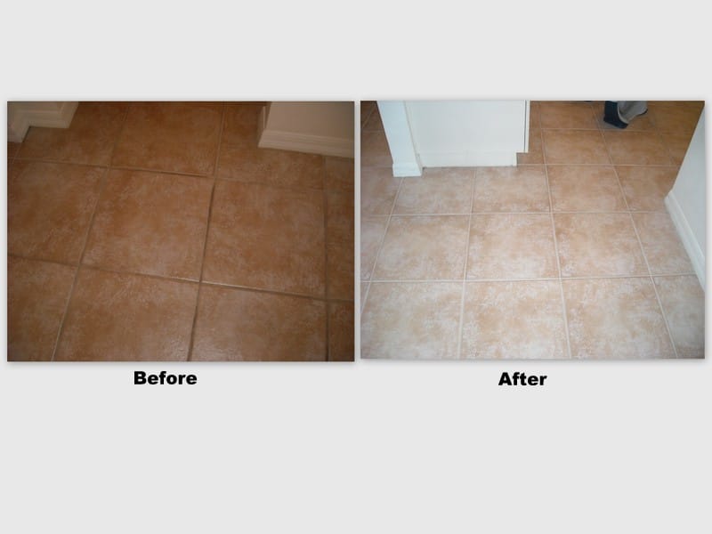 tile cleaning before and after