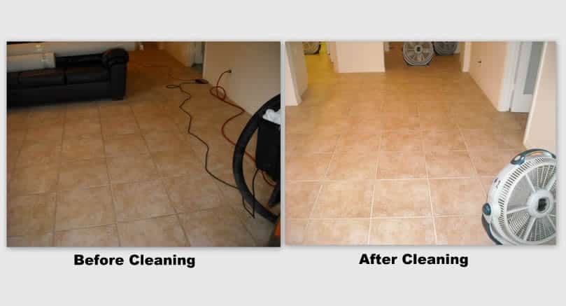 tile floors before and after