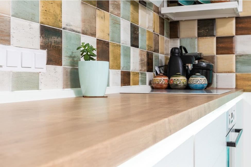 tiled countertops