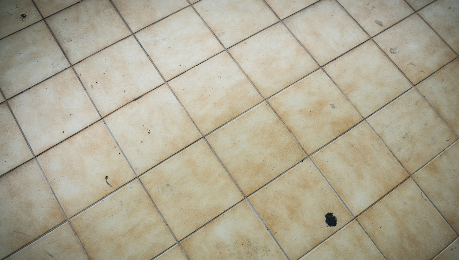 dirty tile floor